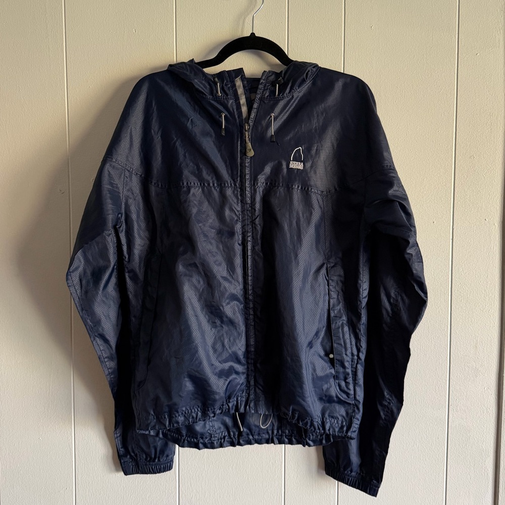 Sierra Designs Navy Blue Windbreaker Jacket